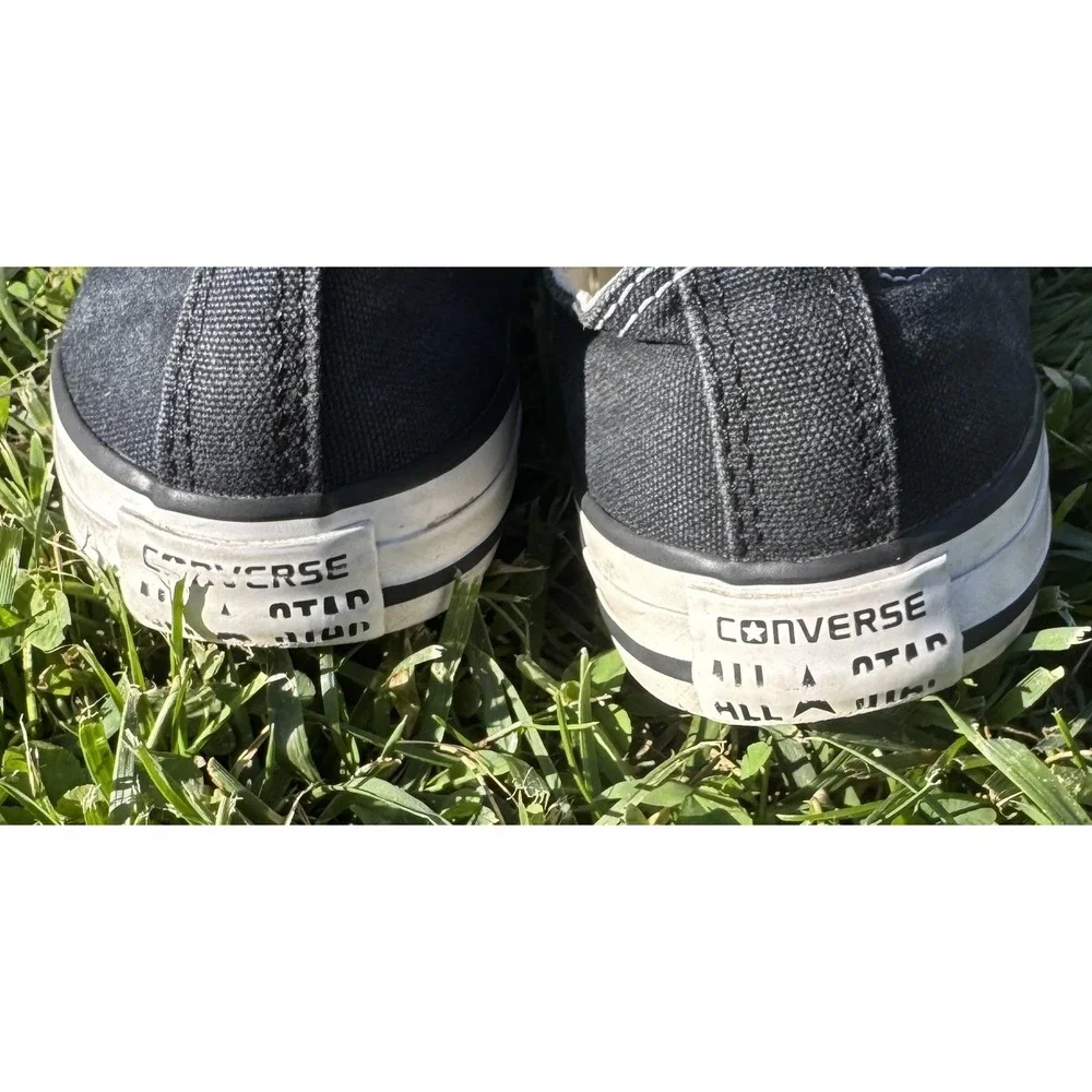 Converse All Star Shoes Kids Size 2 Black Canvas Low Top 3J235 Sneakers